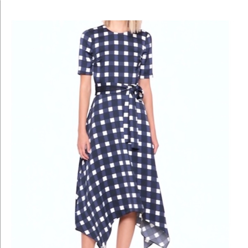 Banana Republic Blue Handkerchief Hem Fit & Flare